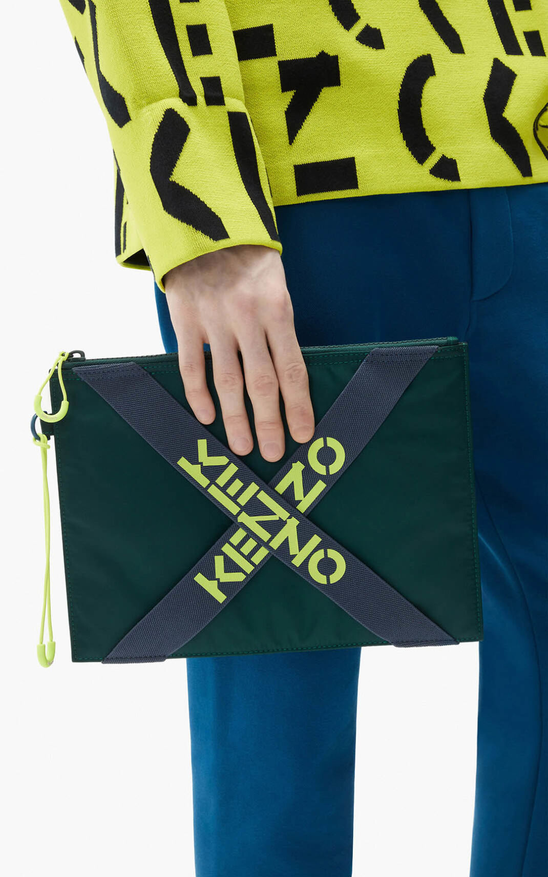 Clutch Kenzo Sport large Hombre Gris - SKU.4677269